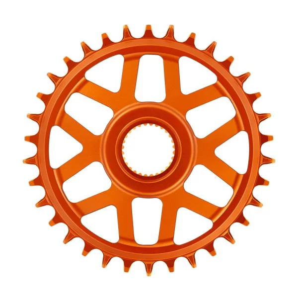 Plateau Mono E-THIRTEEN HELIX RACE E-SPEC 11/12V Montaż bezpośredni Bosch Gen4 Offset 13mm Pomarańczowy