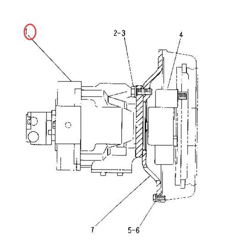 Pompa hydrauliczna 102-0781 Pasuje do koparki Caterpillar CAT 307 307-