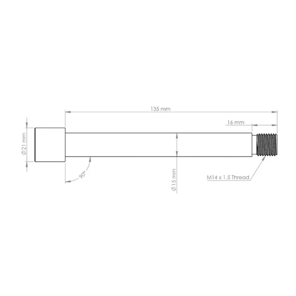 Oś przedniego koł BURGTEC do widelca FOX 15x110 mm Boost KaboltX 2021 Gold