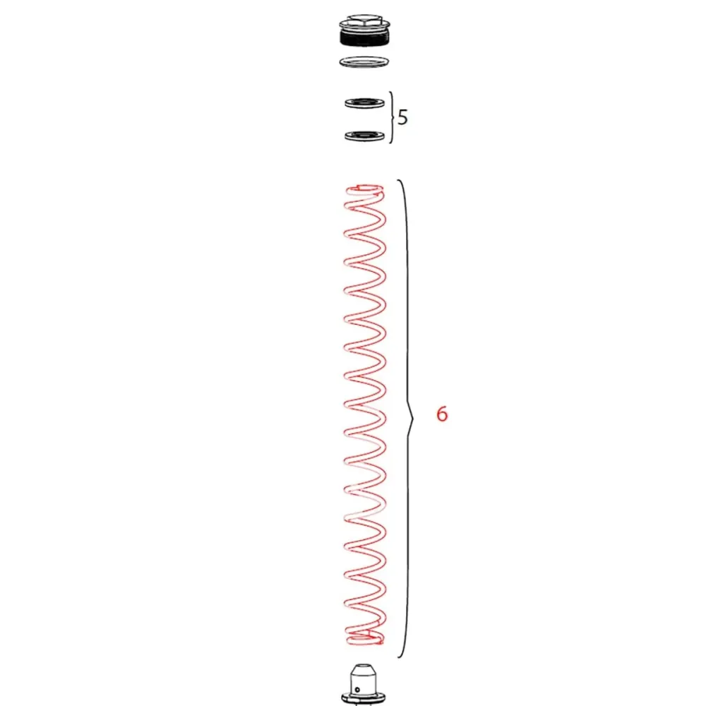 ROCKSHOX DOMAIN Single Tee Extra Hard Fork Spring