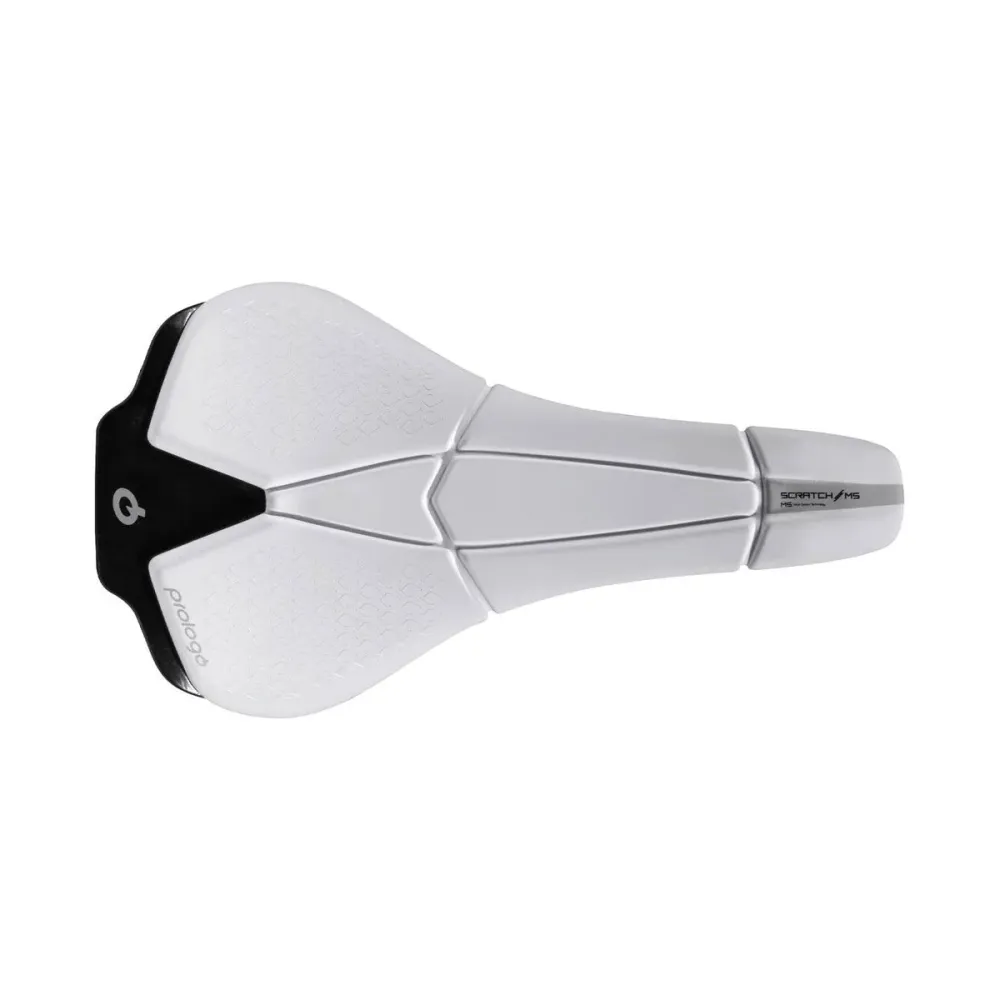 Siodełko karbonowe PROLOGO SCRATCH M5 o szerokości 140 mm, białe