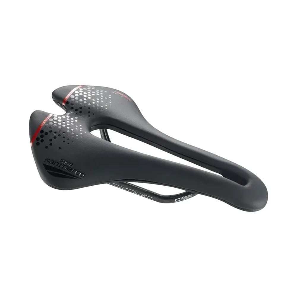 Siodełko SAN MARCO ASPIDE SHORT OPEN-FIT CARBON FX WIDE Szyny karbonowe