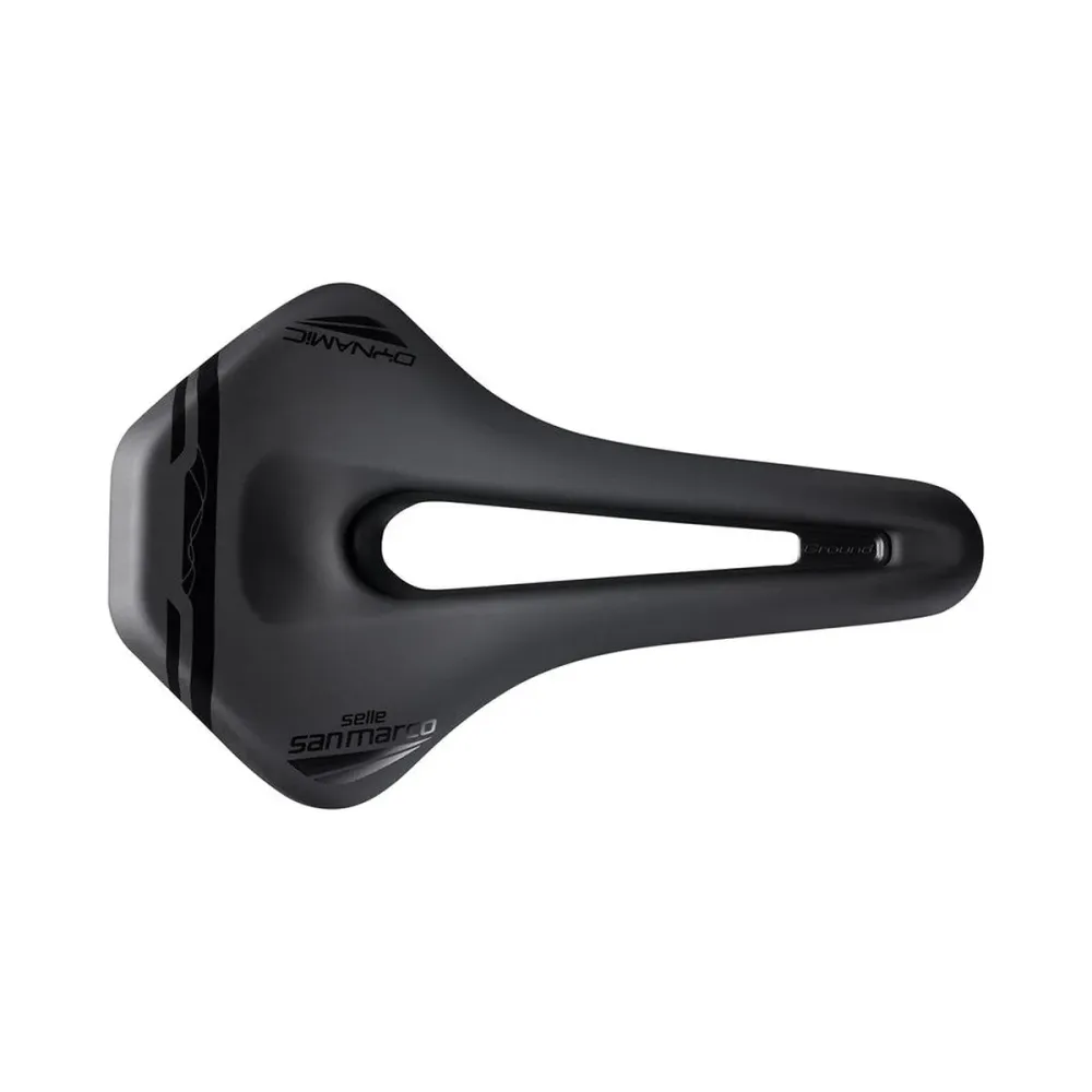 Siodełko SAN MARCO GROUND SHORT OPEN-FIT DYNAMIC 155 mm czarne