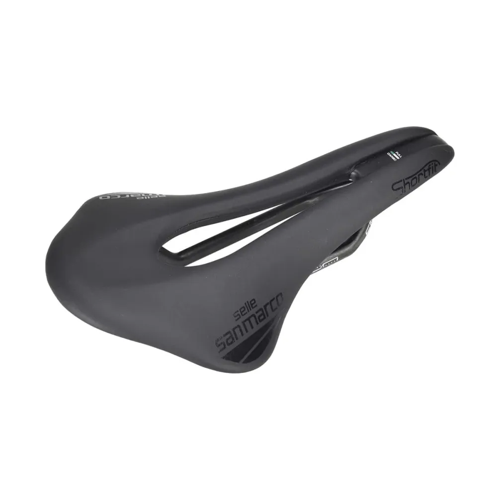 Siodełko SAN MARCO SHORTFIT OPEN FIT SUPERLEGGERA WIDE z karbonowymi szynami