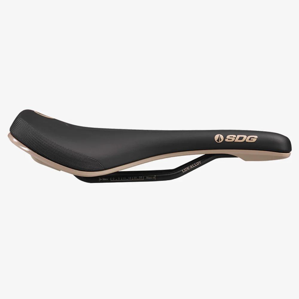 Siodełko SDG BEL-AIR V3 MAX Rails Lux-Alloy Black/Beige