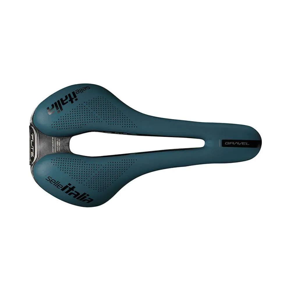 Siodełko SELLE ITALIA FLITE BOOST GRAVEL SUPERFLOW S Rails TI316 Blue