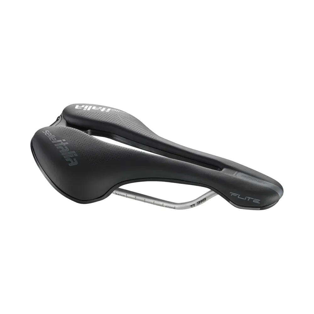 Siodełko SELLE ITALIA FLITE BOOST SUPERFLOW L Szyny Ti316 Czarny