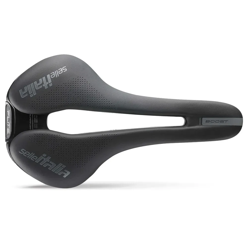 Siodełko SELLE ITALIA FLITE BOOST SUPERFLOW L Szyny Manganowe Czarne