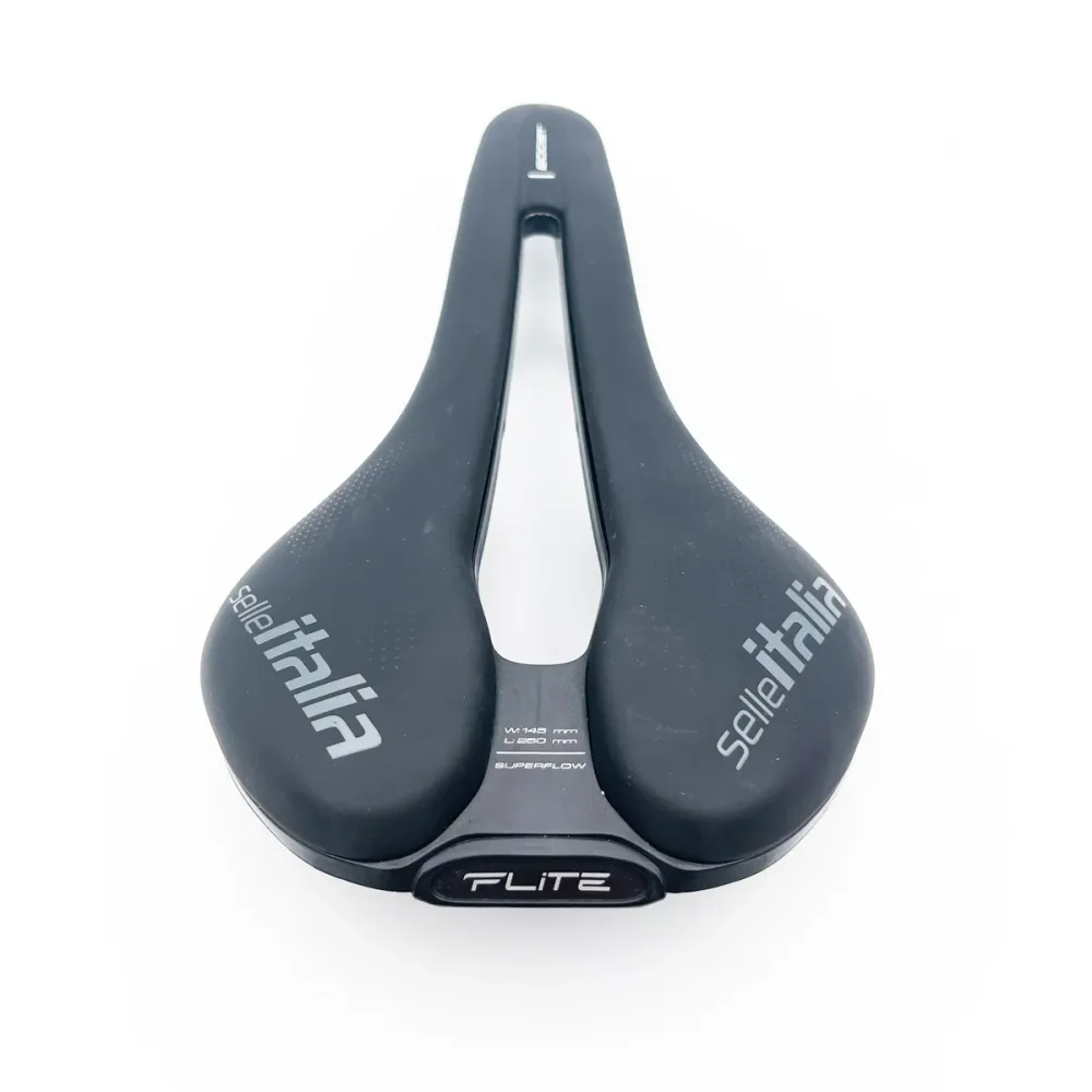 Siodełko SELLE ITALIA FLITE BOOST SUPERFLOW L Szyny Manganowe Czarne