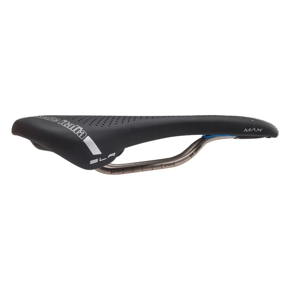 Siodełko SELLE ITALIA MAX SLR GEL SUPERFLOW L Rails TI316 Black