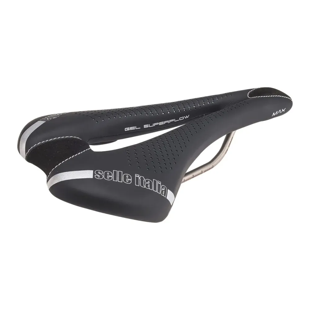 Siodełko SELLE ITALIA MAX SLR GEL SUPERFLOW L Rails TI316 Black