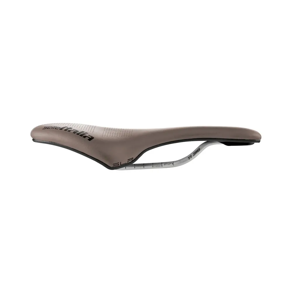 Siodełko SELLE ITALIA SLR BOOST GRAVEL SUPERFLOW S Rails TI316 Brown