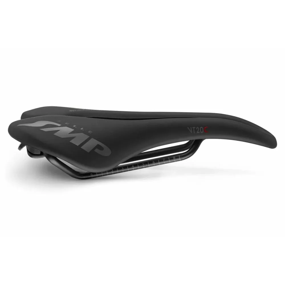 Siodełko SMP VT20C Szerokość 144 mm Szyny karbonowe Czarne