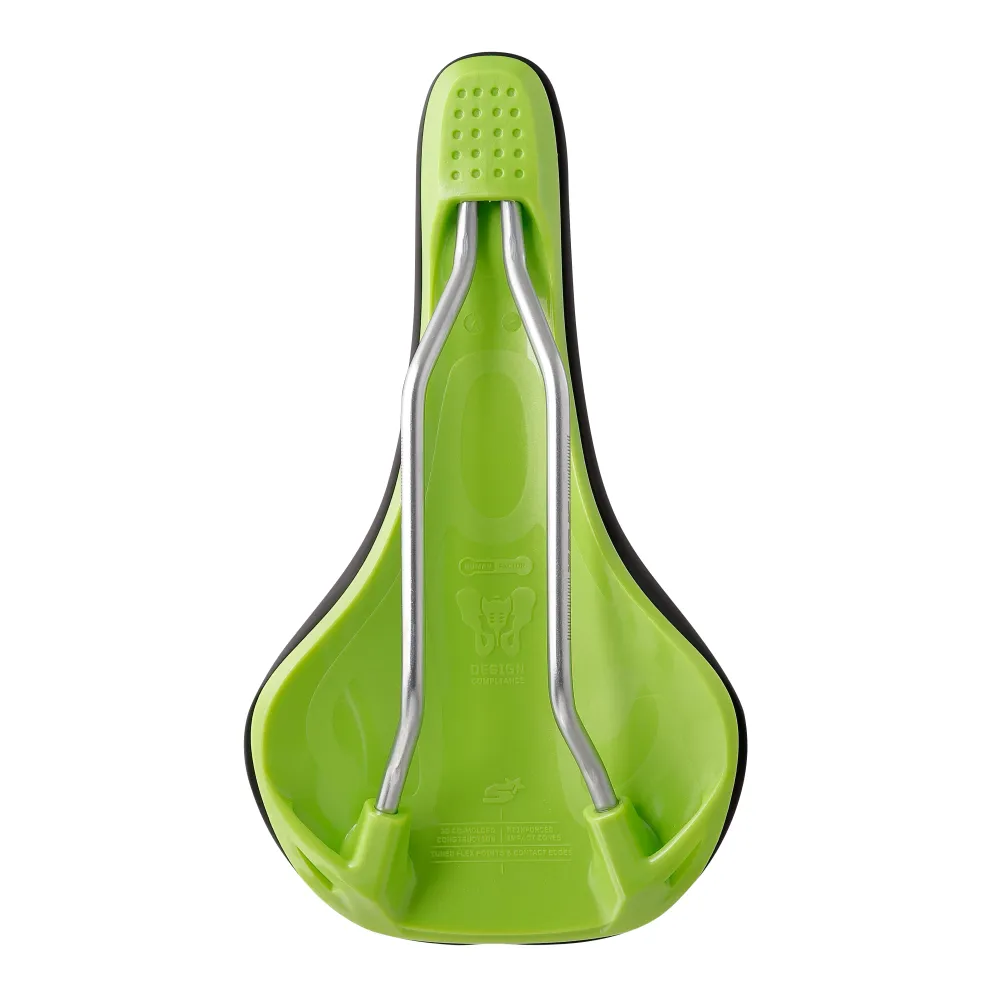 Siodełko SPANK OOZY 220 144mm CrN/Ti Rails Green