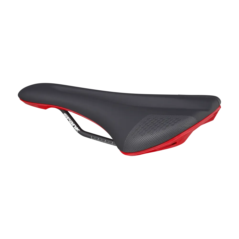 Siodełko SPANK OOZY 280 144mm szyny CrMo czerwone