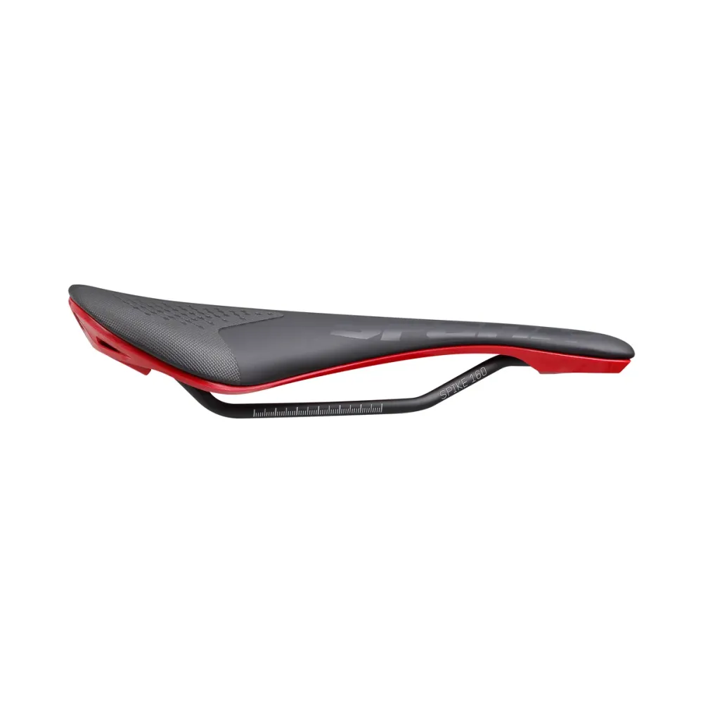 Siodło skórzane SPANK SPIKE 160 CrMo Rails Red