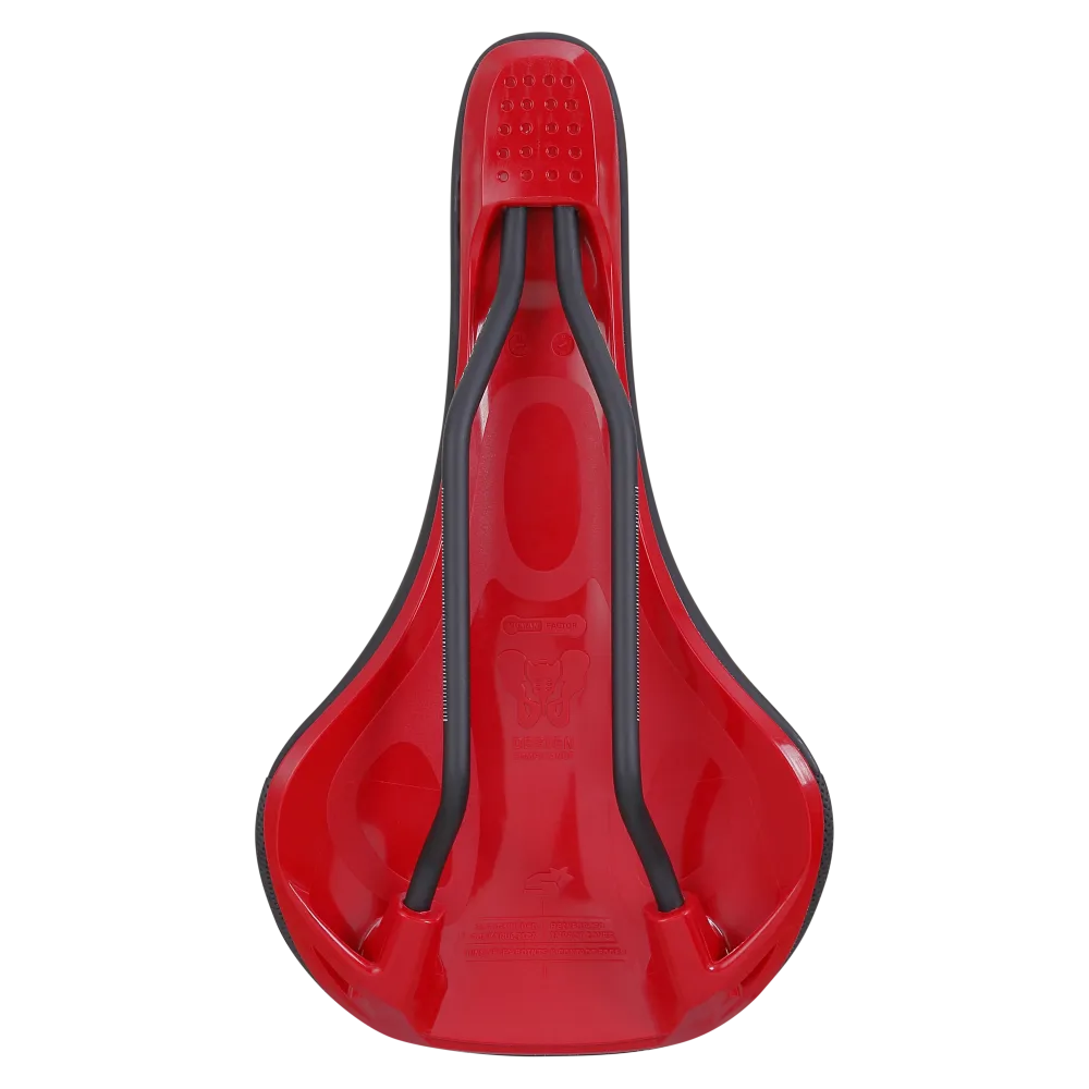 Siodło skórzane SPANK SPIKE 160 CrMo Rails Red