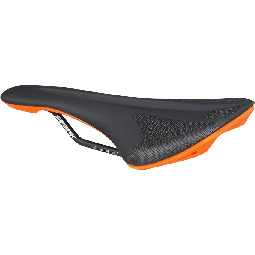 Siodło skórzane SPANK SPIKE 160 CrMo Rails Orange
