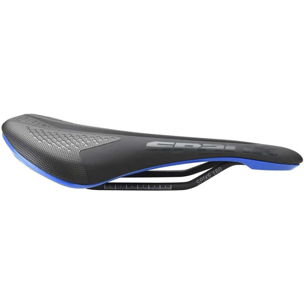 Siodło skórzane SPANK SPIKE 160 CrMo Rails Blue