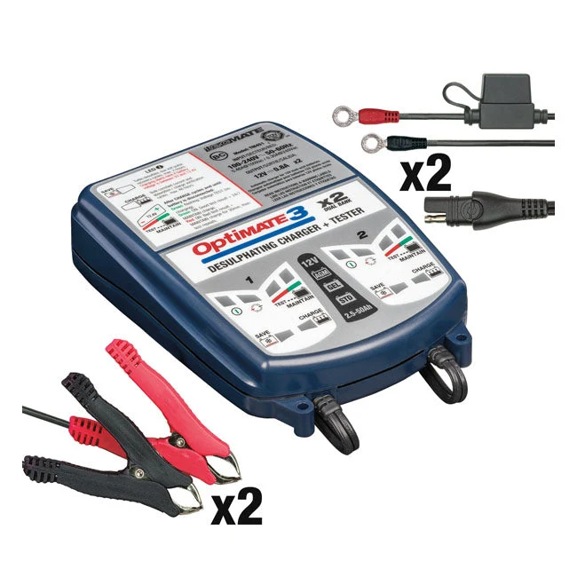 TecMate Optimate Ładowarka 3 X 2 12V