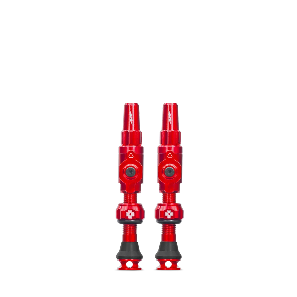 Zawory bezdętkowe MUC-OFF Big Bore Lite (Presta) Medium Red