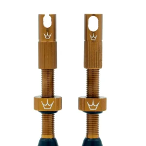 Zawory bezdętkowe PEATY'S x Chris King MK2 Presta 60 mm (x2) brązowe