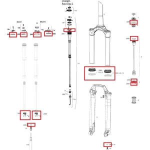 Zestaw konserwacyjny 200 h/1 rok ROCKSHOX SID SL (32 mm) BASE/SELECT/SELECT+/ULTIMATE (2021-2023) GEN-C