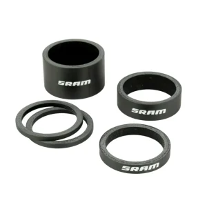 SRAM Carbon Headset Spacers czarno-białe