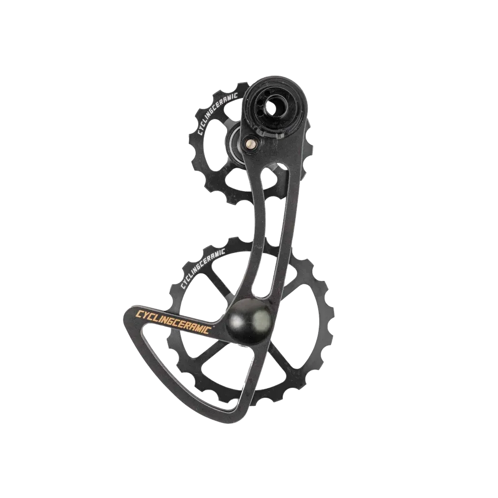 Ponadwymiarowy wieszak przerzutki CYCLING CERAMIC do Campagnolo 12V EPS czarny