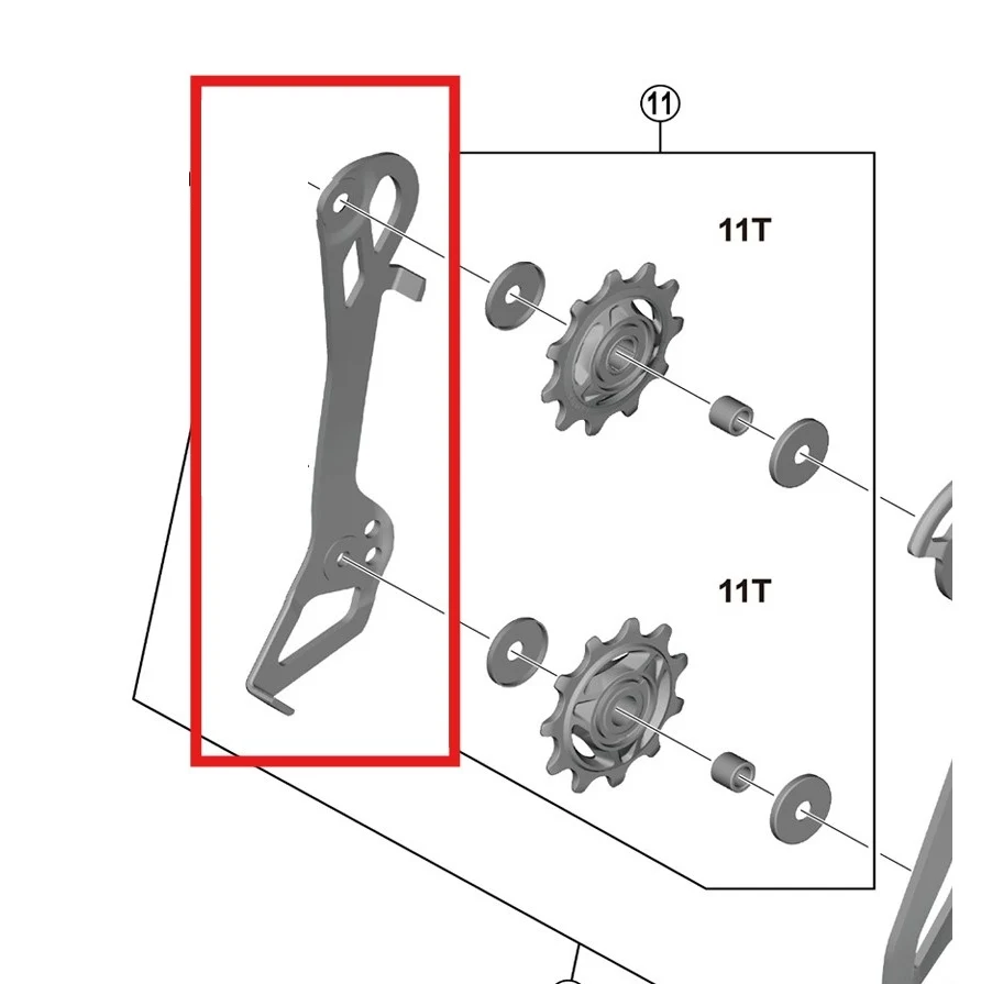 Wewnętrzny koszyk przerzutki tylnej SHIMANO RD-R7150