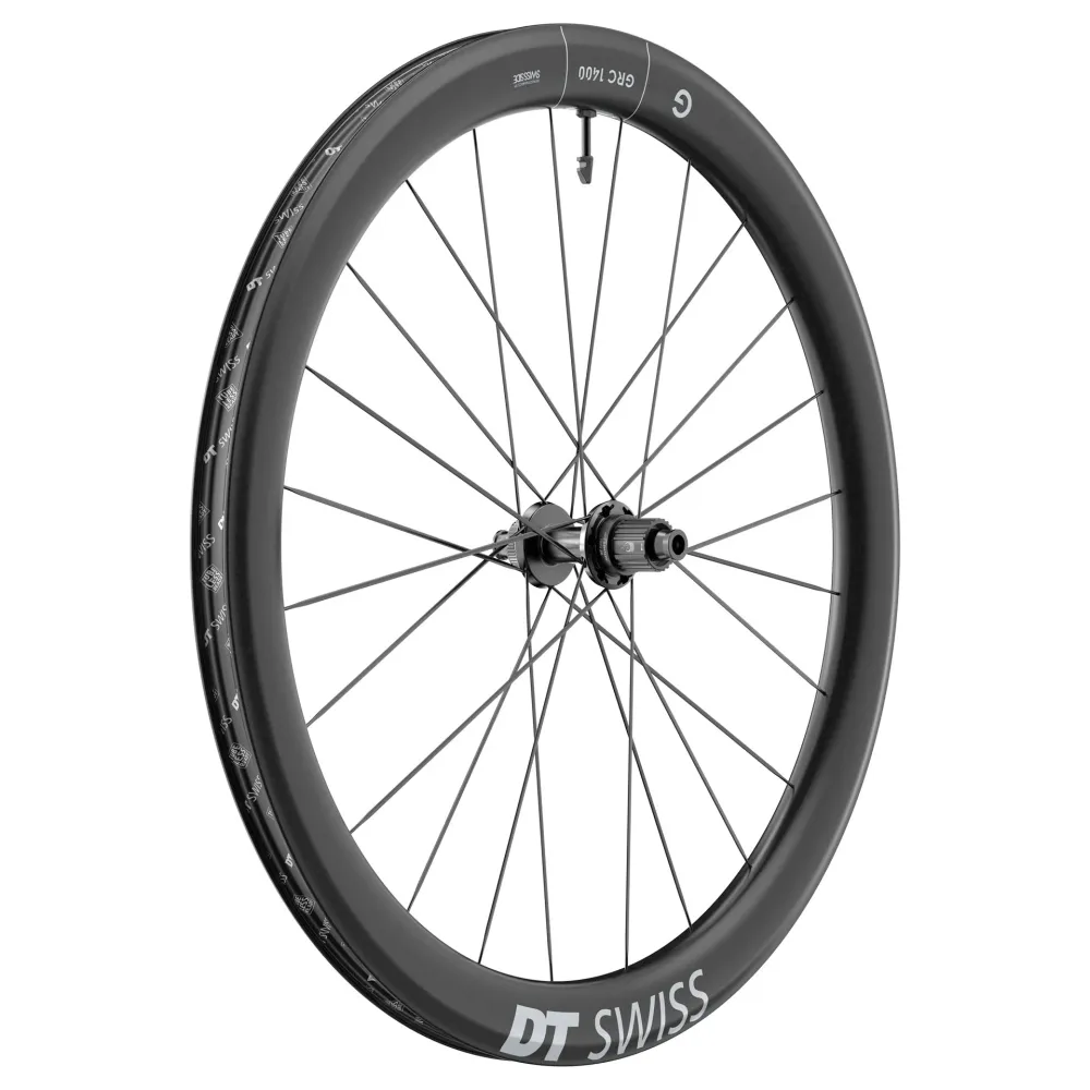 Tylne koło DT SWISS GRC 1400 DICUT 50 DISC przystosowane do jazdy bezdętkowej (Centerlock)