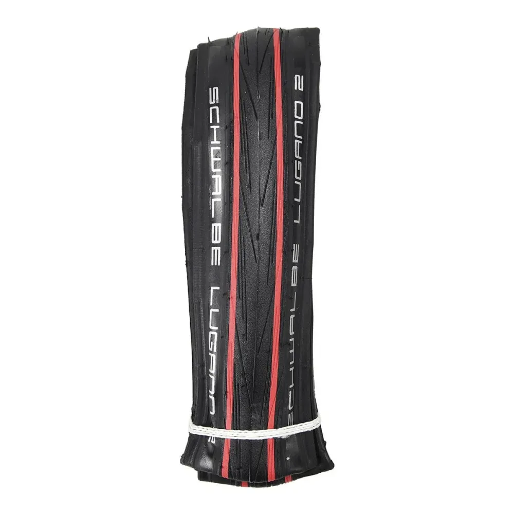 SCHWALBE LUGANO II 700c K-Guard TubeType opona czerwona