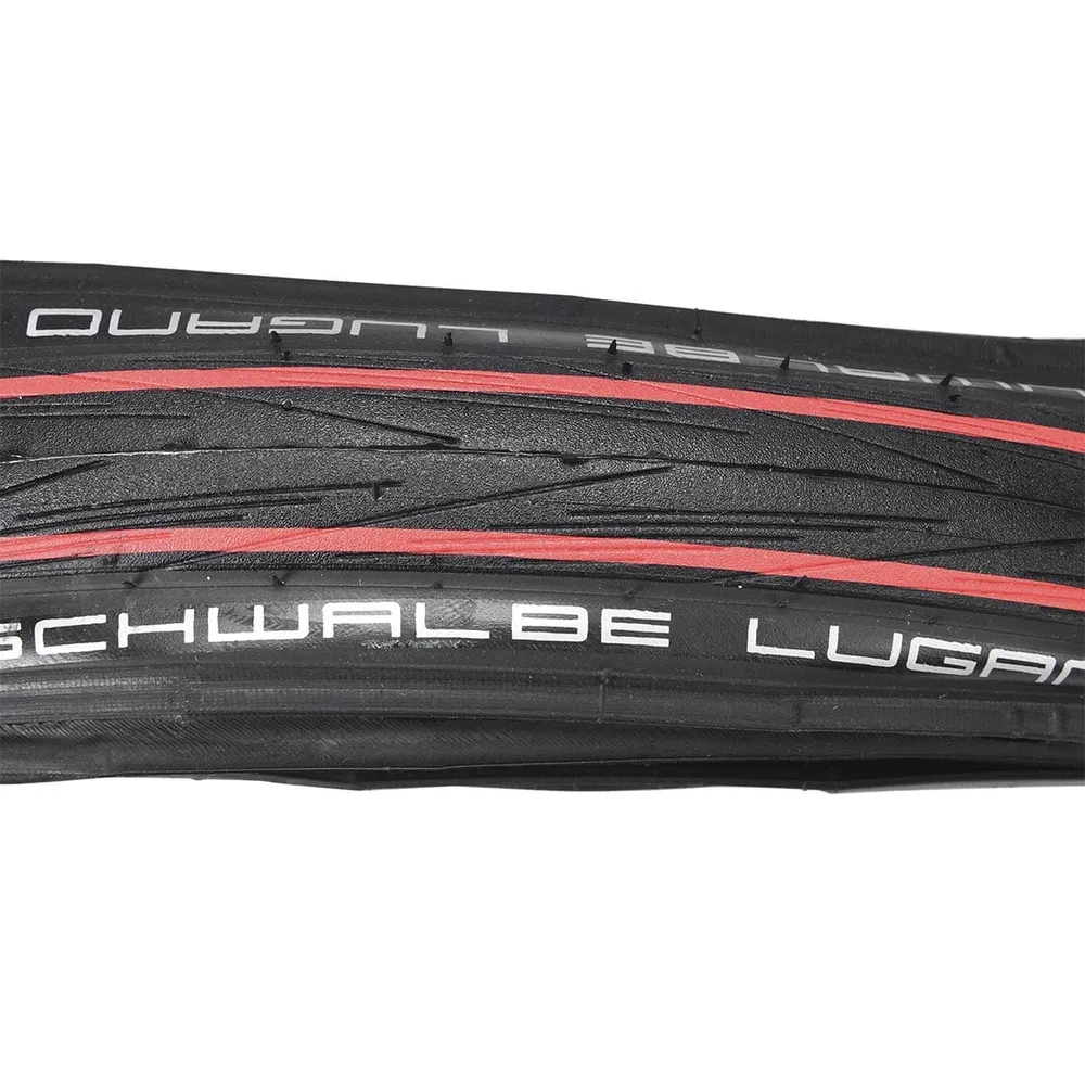 SCHWALBE LUGANO II 700c K-Guard TubeType opona czerwona
