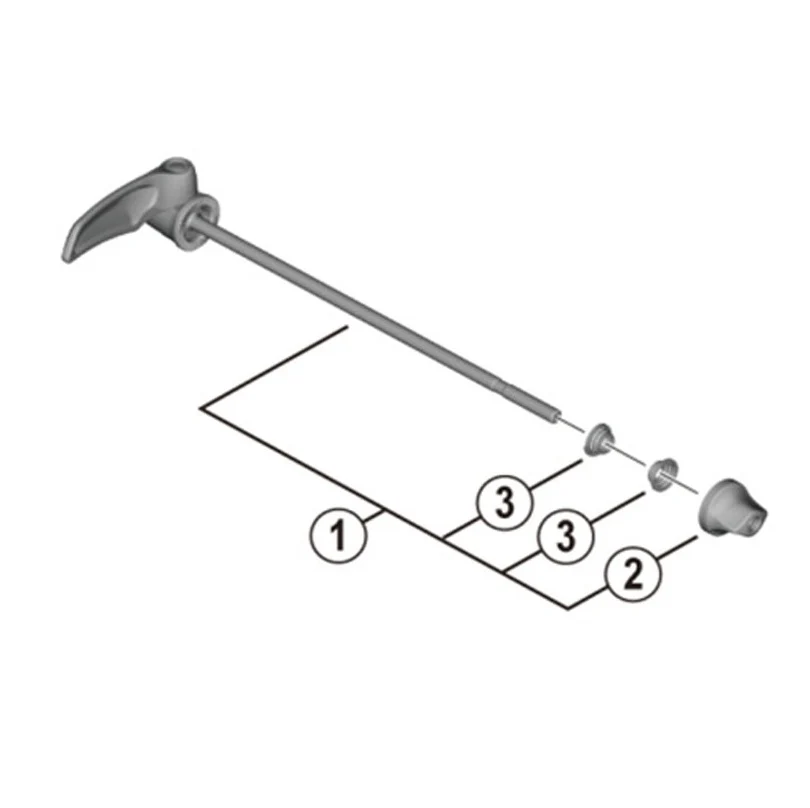 Blokada tylnego koł SHIMANO 163 mm WH-R9200-C50