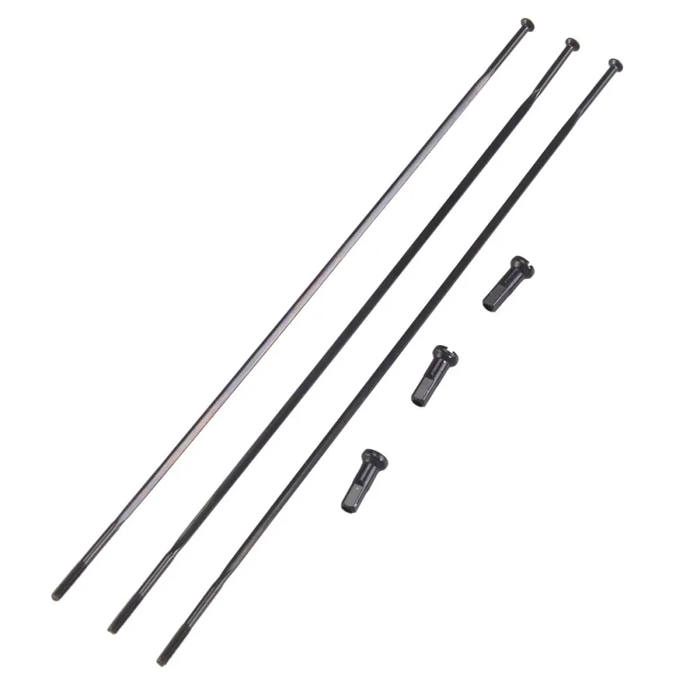 Zestaw 3 zewnętrznych prostych szprych ZIPP 808 CX RAY Black 210 mm