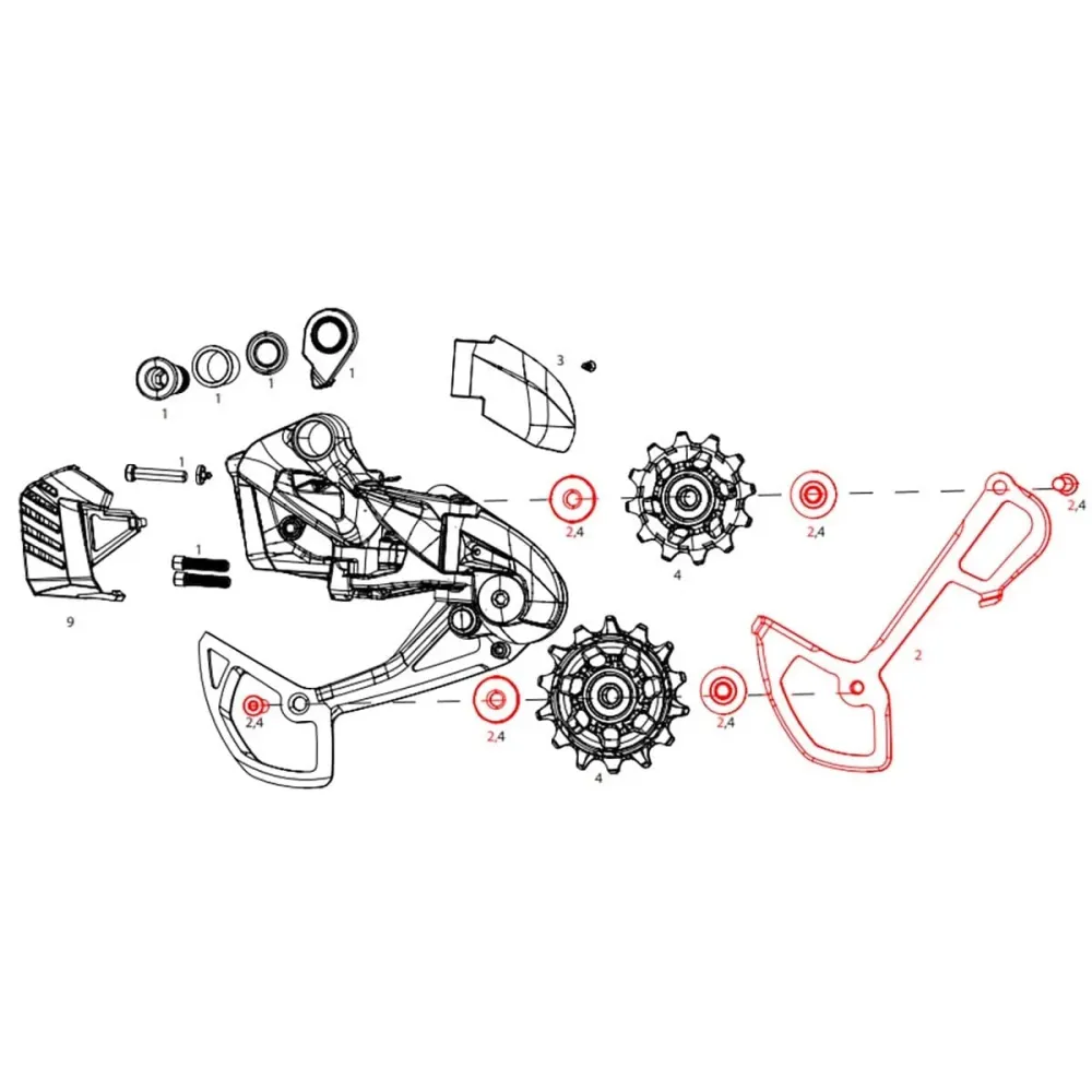 Wewnętrzna klatka SRAM SX/NX Eagle/GX Eagle AXS