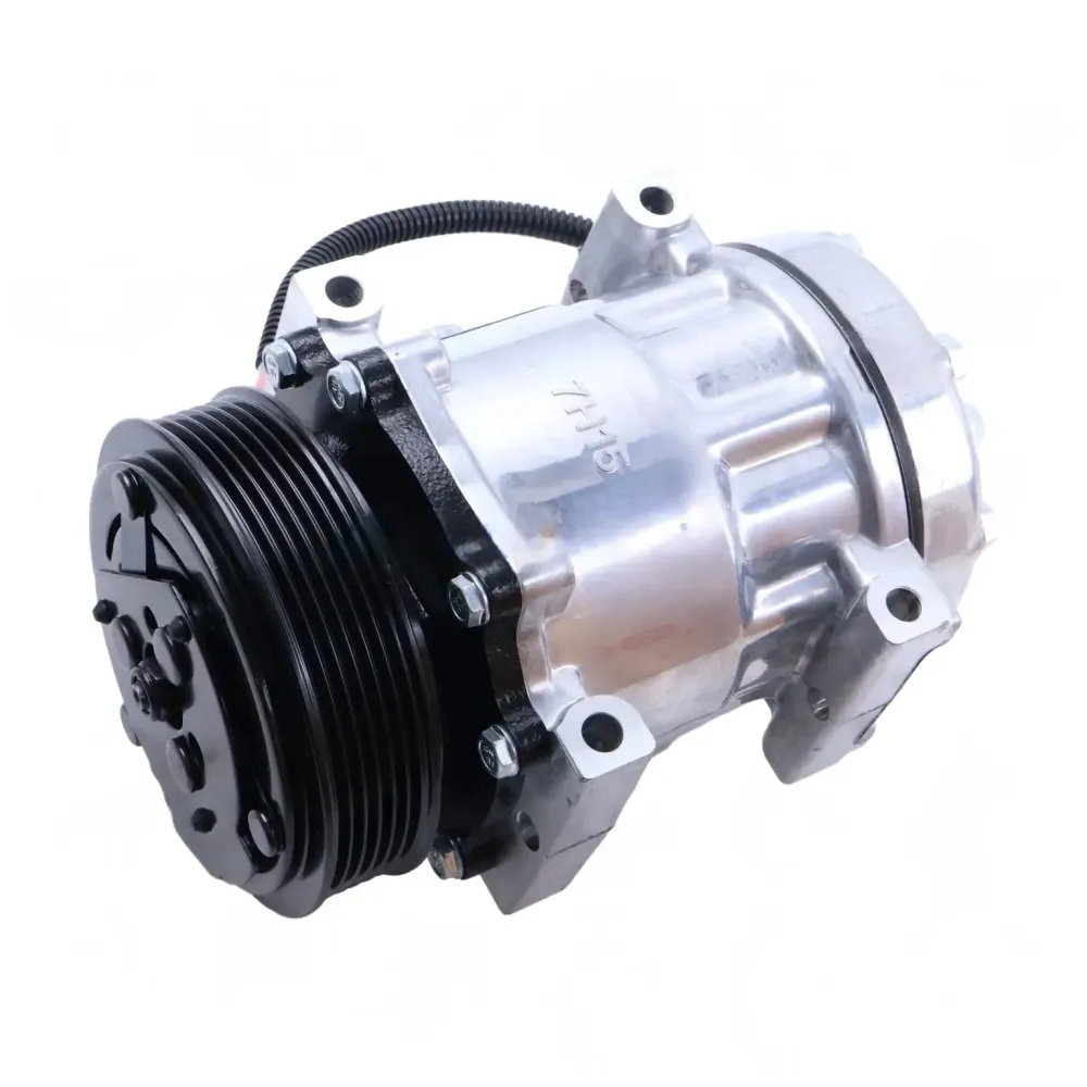 12V 6PK 126mm 7H15 sprężarka klimatyzacji F69-1015-111 F69-1028-111 dla Peterbilt 365 367 389 Kenworth T680 T660 T880 cięż...