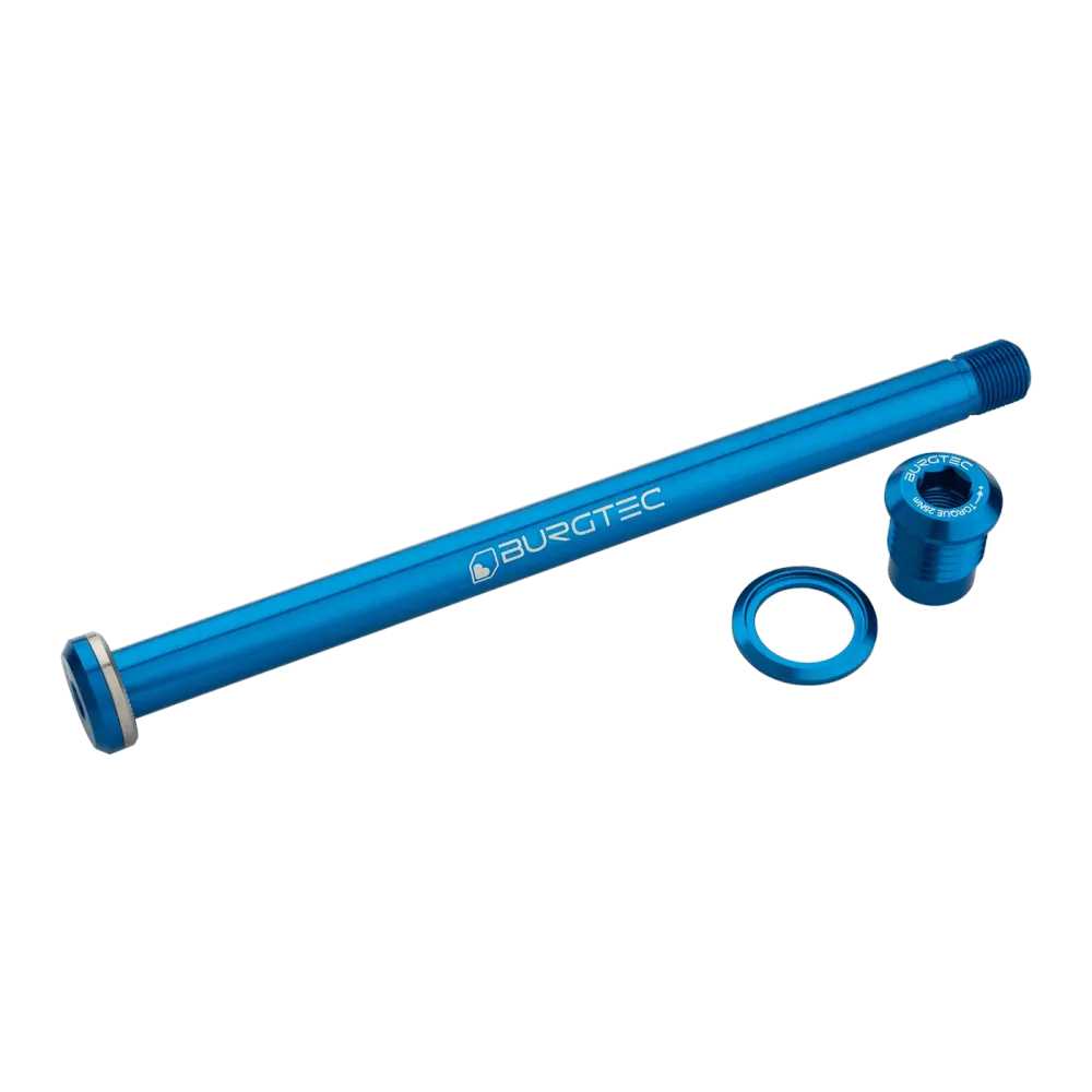 Oś tylnego koł BURGTEC 174 mm do ramy Yeti ciemnoniebieska